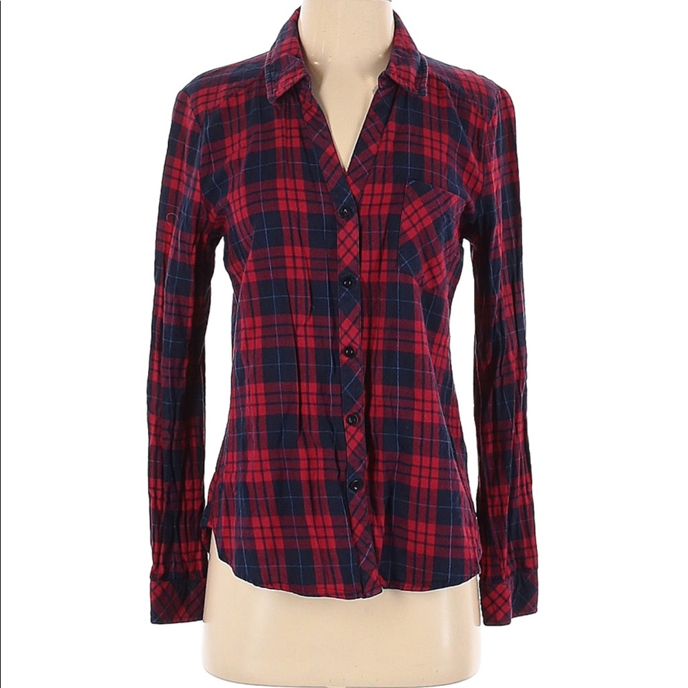 NOIR Plaid Button Down Shirt
